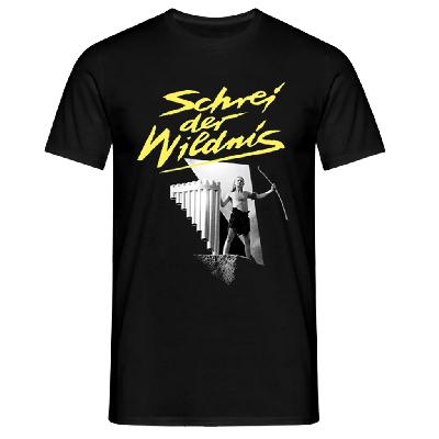 Romano Schrei der Wildnis gelbe Schrift (Limited Fan Edition mit "R" Backprint im Nacken) Shirt Schwarz